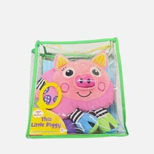 Jiggle & Discover: This Little Piggy Plush Learn Baby Book